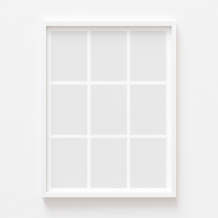 Plakat, Twój plakat, 9 elementów z ramką białą, 21x30