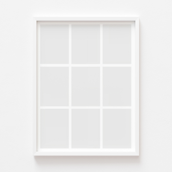 Plakat, Twój plakat, 9 elementów z ramką białą, 21x30