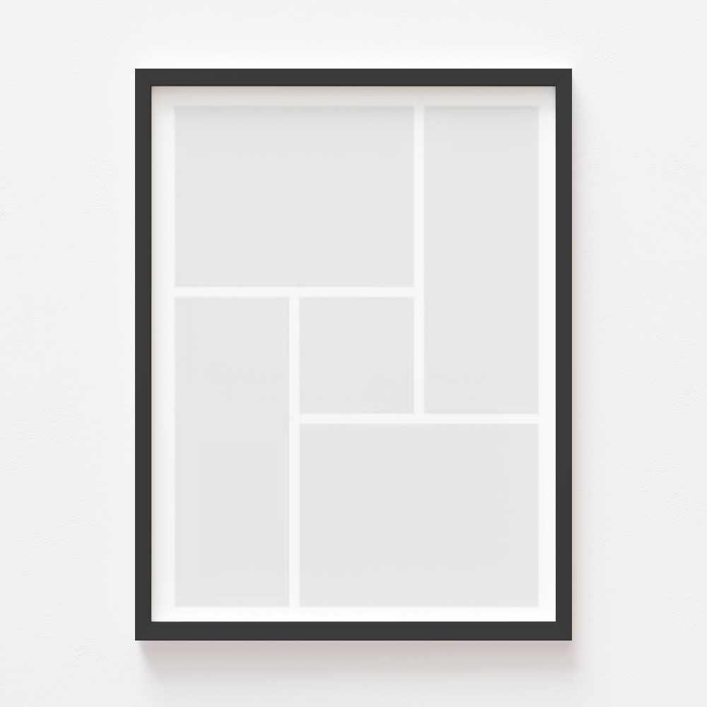 Plakat, Twój plakat, 5 elementów z ramką czarną, 21x30