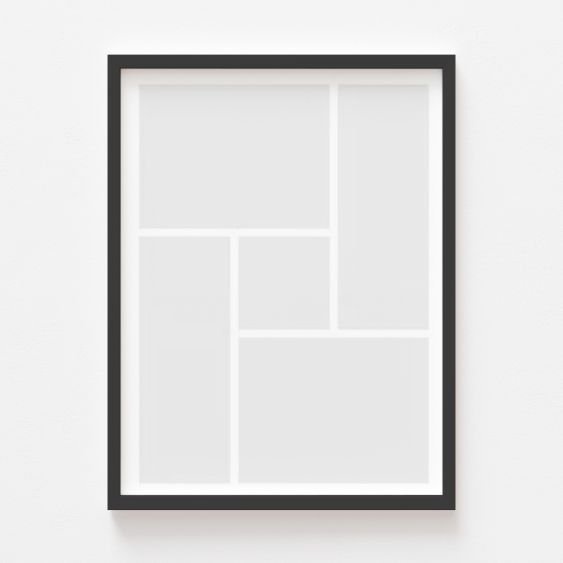 Plakat, Twój plakat, 5 elementów z ramką czarną, 21x30