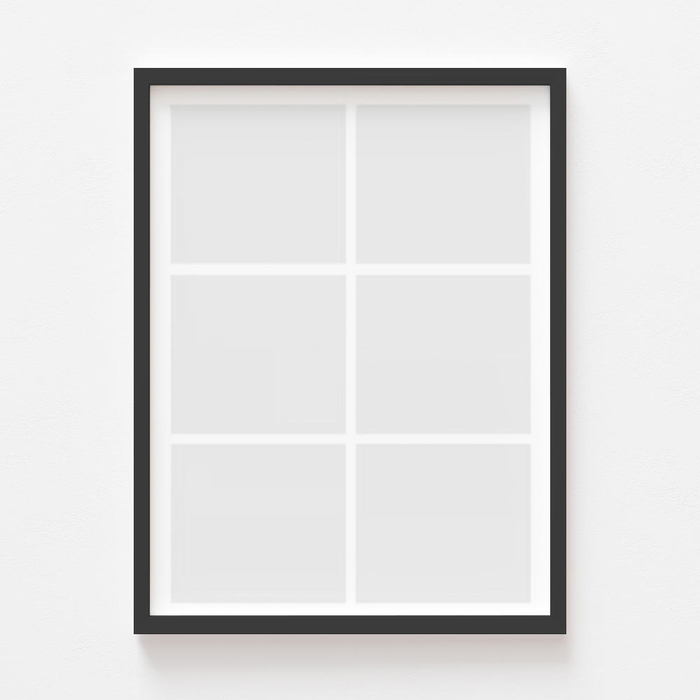 Plakat, Twój plakat, 6 elementów z ramką czarną, 21x30