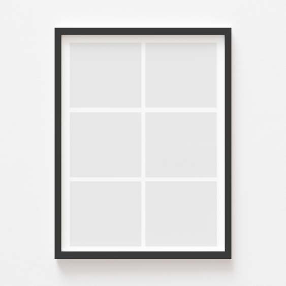 Plakat, Twój plakat, 6 elementów z ramką czarną, 21x30