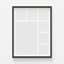 Plakat, Twój plakat, 7 elementów z ramką czarną, 21x30