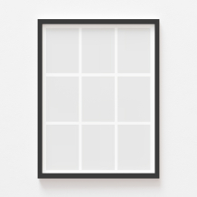 Plakat, Twój plakat, 9 elementów z ramką czarną, 21x30
