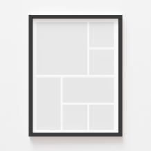 Plakat, Twój plakat, 7 elementów z ramką czarną, 21x30