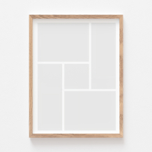 Plakat, Twój plakat, 5 elementów z ramką dębową, 21x30