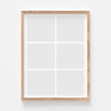 Plakat, Twój plakat, 6 elementów z ramką dębową, 21x30