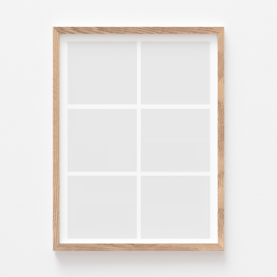 Plakat, Twój plakat, 6 elementów z ramką dębową, 21x30