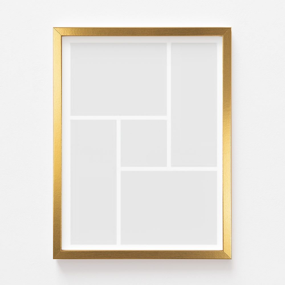 Plakat, Twój plakat, 5 elementów z ramką złotą, 21x30