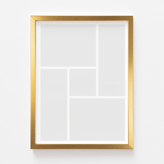 Plakat, Twój plakat, 5 elementów z ramką złotą, 21x30