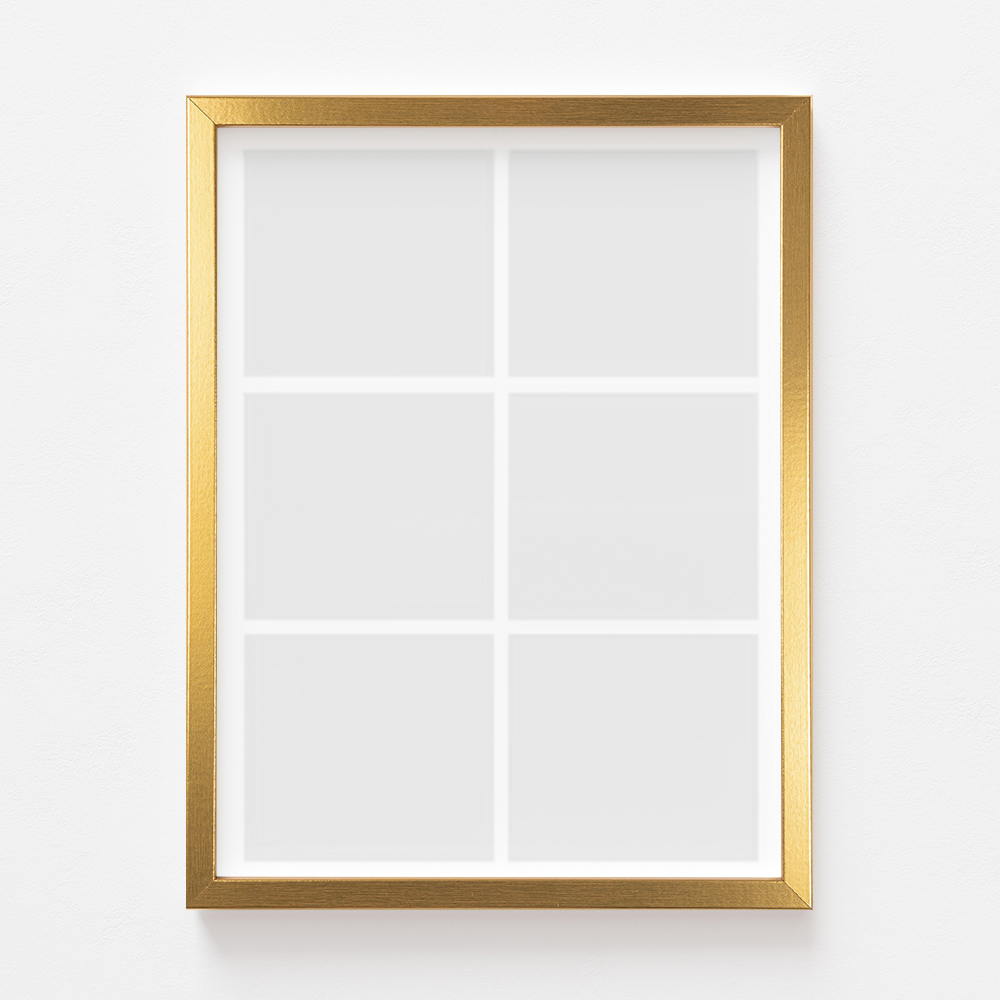 Plakat, Twój plakat, 6 elementów z ramką złotą, 21x30