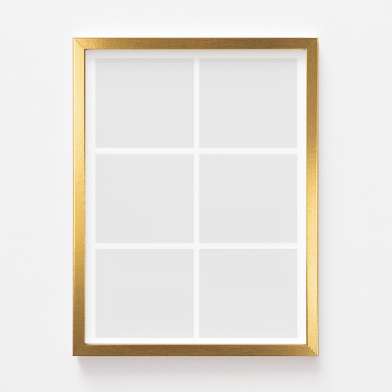 Plakat, Twój plakat, 6 elementów z ramką złotą, 21x30