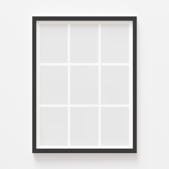 Plakat, Twój plakat, 9 elementów z ramką czarną, 21x30