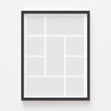 Plakat, Twój plakat, 9 elementów z ramką czarną, 21x30