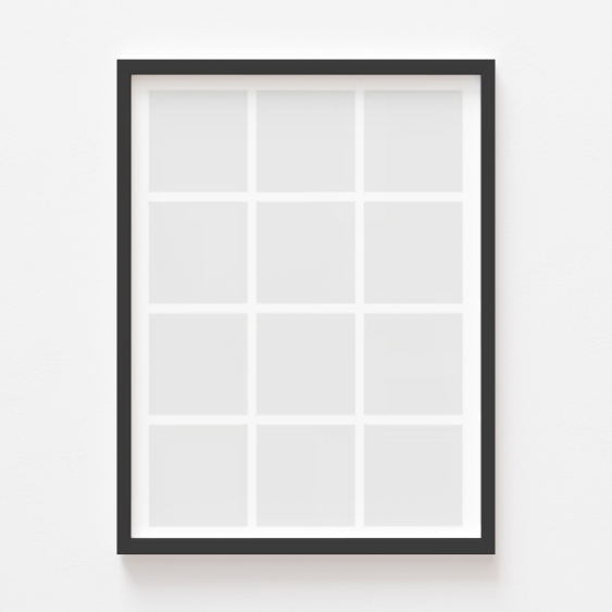 Plakat, Twój plakat, 12 elementów z ramką czarną, 21x30