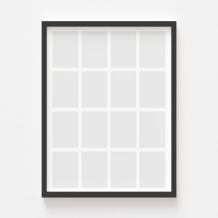 Plakat, Twój plakat, 16 elementów z ramką czarną, 21x30