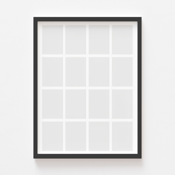 Plakat, Twój plakat, 16 elementów z ramką czarną, 21x30