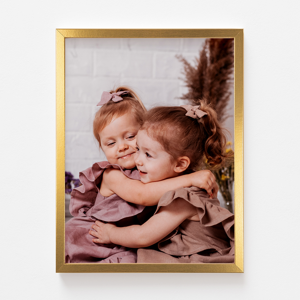 Plakat, Twój projekt ze złotą ramką, 21x30