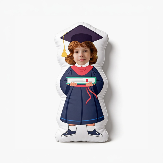 Poduszka 3D personalizowana, Welur, Uczeń, 30x30 cm