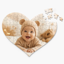 Puzzle w kształcie serca, Twoje zdjęcie, 114 elementów