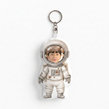 Brelok pluszowy Astronauta, 10 cm
