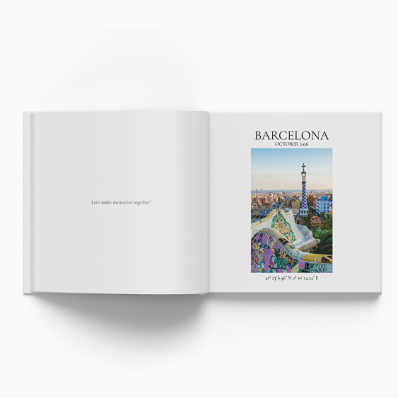 Barcelona fotoksiążka, 20x20 cm