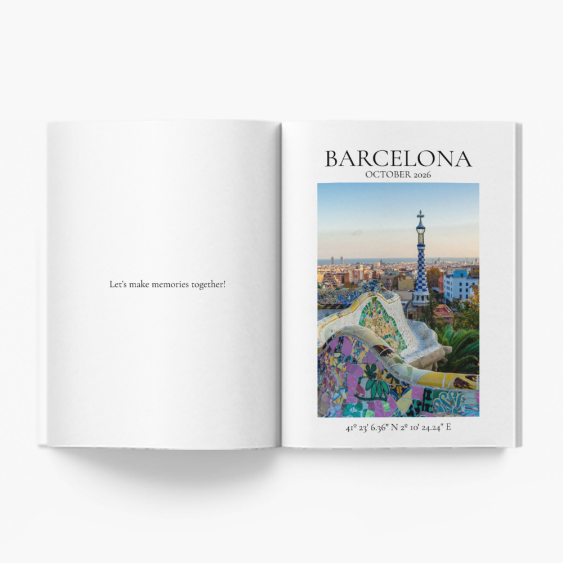 Barcelona fotoksiążka, 20x30 cm