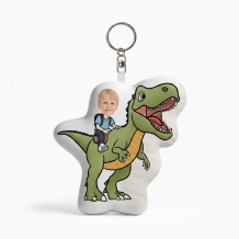 Brelok pluszowy Dinozaur zielony, 10 cm