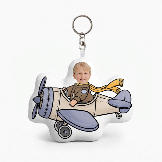 Brelok pluszowy Pilot, 10 cm