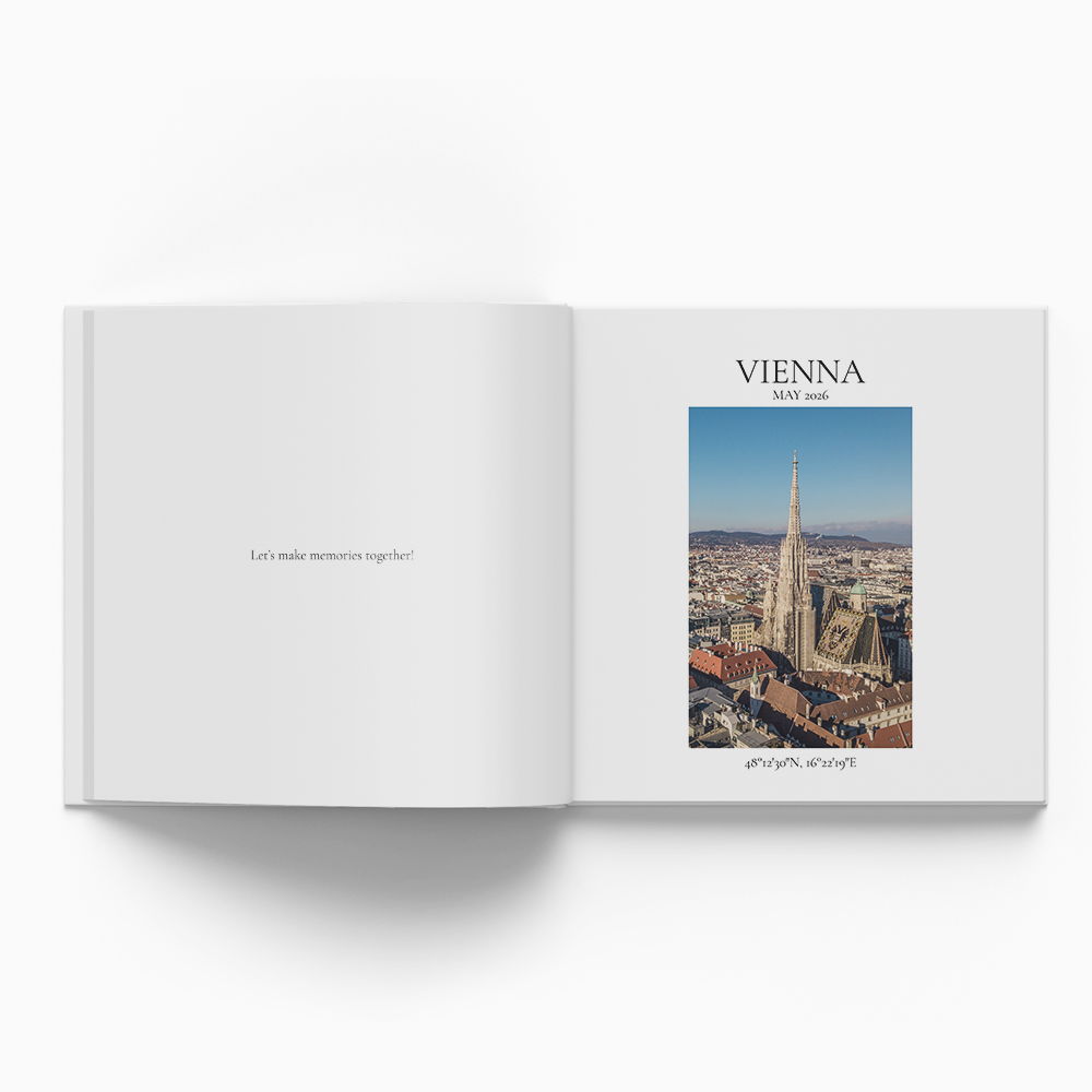 Wiedeń fotoksiążka, 20x20 cm