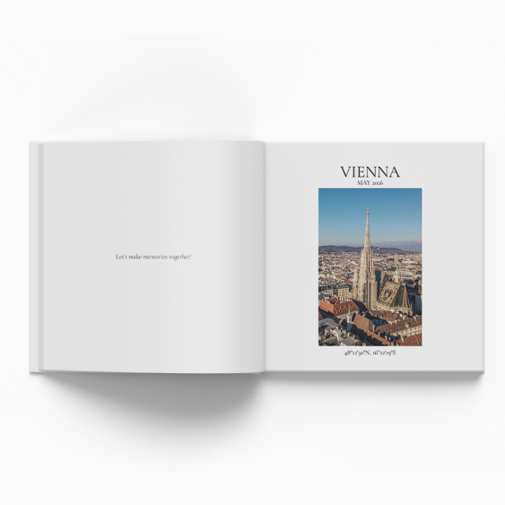 Wiedeń fotoksiążka, 20x20 cm