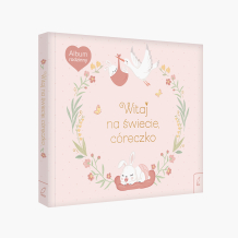 Album na zdjęcia wklejane Album wspomnień, Witaj na świecie córeczko, 26,5x10 cm