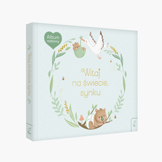 Album na zdjęcia wklejane Album wspomnień, Witaj na świecie synku, 26,5x10 cm