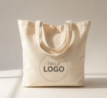 Torba płócienna z podwójnymi uszami, 38x42x10, Logo firmy - Twój projekt