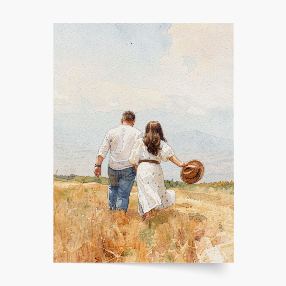 Plakat, Twoje zdjęcie w stylu: Akwarela, 21x30