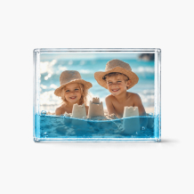 Ramka na zdjęcie wodna, blue liquid, 10x15 cm